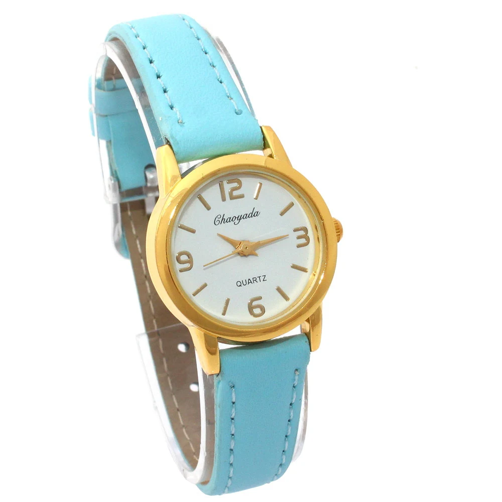 10 Colors Popular Cute Girl Ladies Watch Kids Watches Leather Quartz Student Kids Cartoon Children Wristwatch U56 Child Gifts