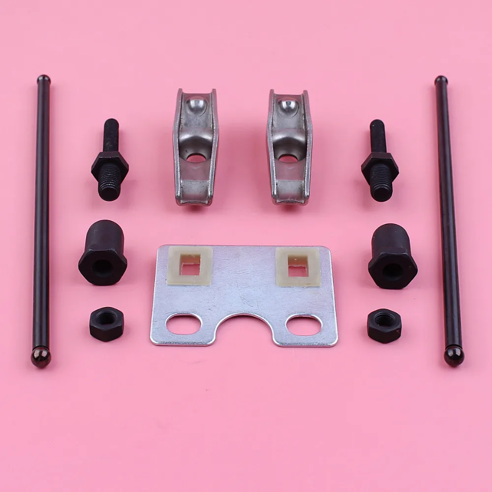 Valvola Asta di Spinta Piastra di Guida Rocker Arm Set Per Honda GX340 GX390 11HP 13HP GX 340 390 Motore A Gas Del Motore parte
