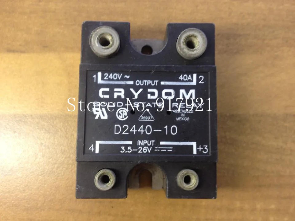 

[ZOB] The original Crydom D2440-10 40A solid state relay imports up to 240V3.5-26V --2pcs/lot