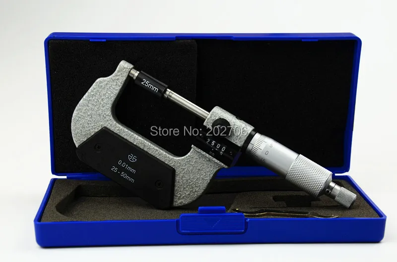 

Top quality XIBEI brand 25-50mm* 0.01mm read digital counter micrometer out micrometer with counter