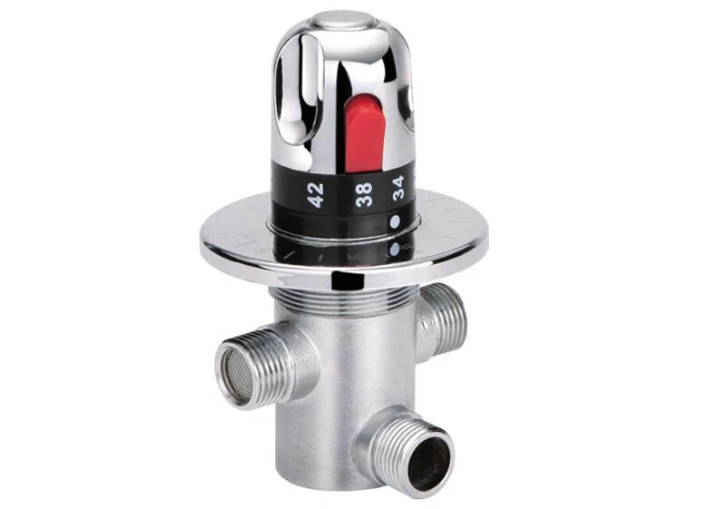 

Brass Thermostatic Mixing Valve G1/2" , Adjust the Mixing Water Temperature DN15 , thermostatic valve AF008