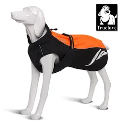 Truelove Waterproof Reflective Stripe Dog Coat Vest Outdoor Walking Dog Raincoat Nylon Pet Jacket For All Weather Breed in stock