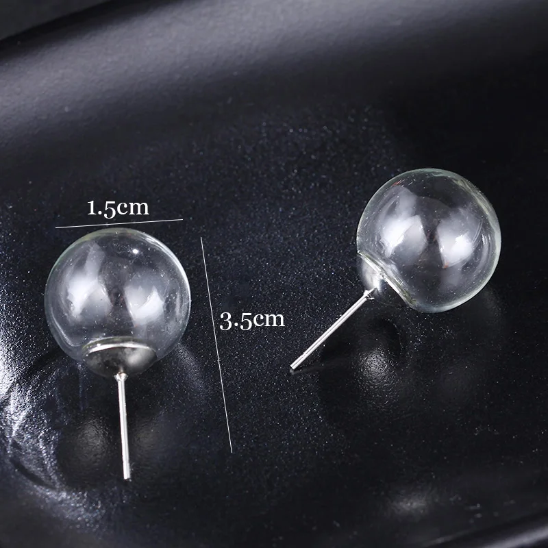 RscvonM Cute Women Stud Earrings Fashion Jewelry Brincos Transparent Ball Bubble Earing  Pendientes Mujer Boucles Bijoux NEW