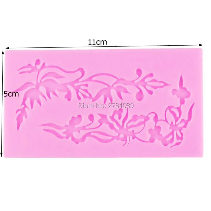 Flower Leaf Lace Silicone Mold Cake Border For Sweets Chocolate Mould Cookie Forms Bread Formas Pastry Baking Stuff Accessory