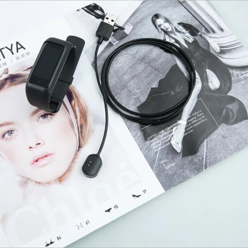 USB สายชาร์จข้อมูลสายไฟ Dock Charger Adapter สำหรับ Xiaomi Amazfit Cor 2 Band2 Huami สมาร์ท2สายรัดข้อมือ a1712