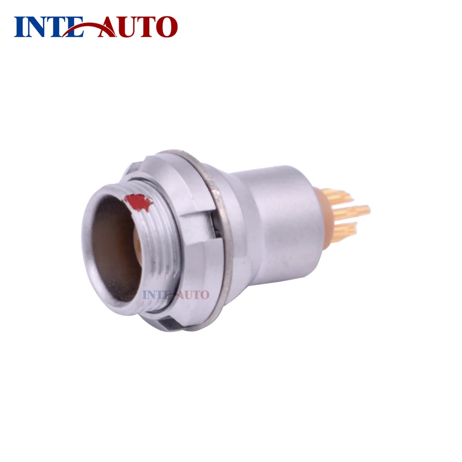 Supply 2019 new metal 1B series 8 pins M12 female connector,Fixed receptacle, EZEG 1B 308