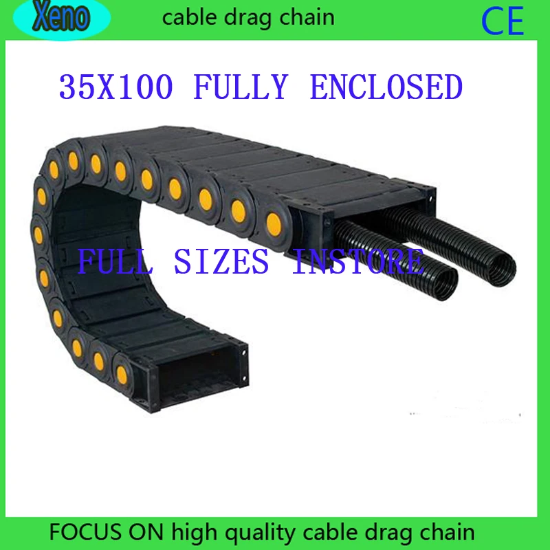 

Free Shipping 35x100 10 Meters Fully Enclosed Type Plastic Conveyor Chain