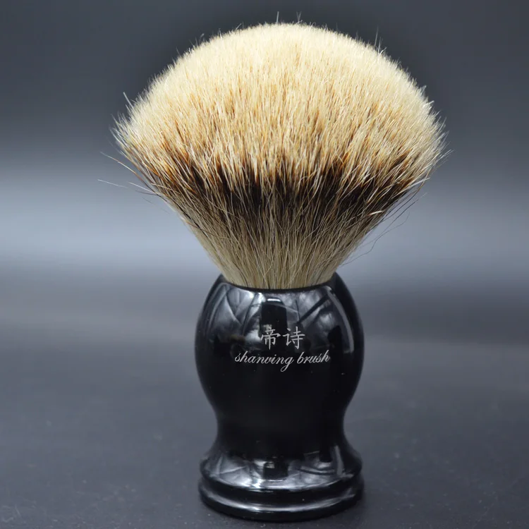 

silvertip badger shaving brush for man good quality hand-crafted shaving brush men's grooming kit