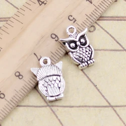 20pcs Charms Big Eyes Owl 16x12mm Tibetan Bronze Silver Color Pendants Antique Jewelry Making DIY Handmade Craft