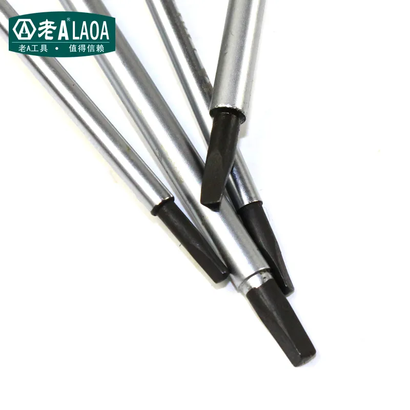 LAOA Lega di Acciaio Inox A Doppio Manico di Colore 4pcs Triangolo Cacciavite S2 Triangolo Cacciavite Bullone driver cacciavite Speciale