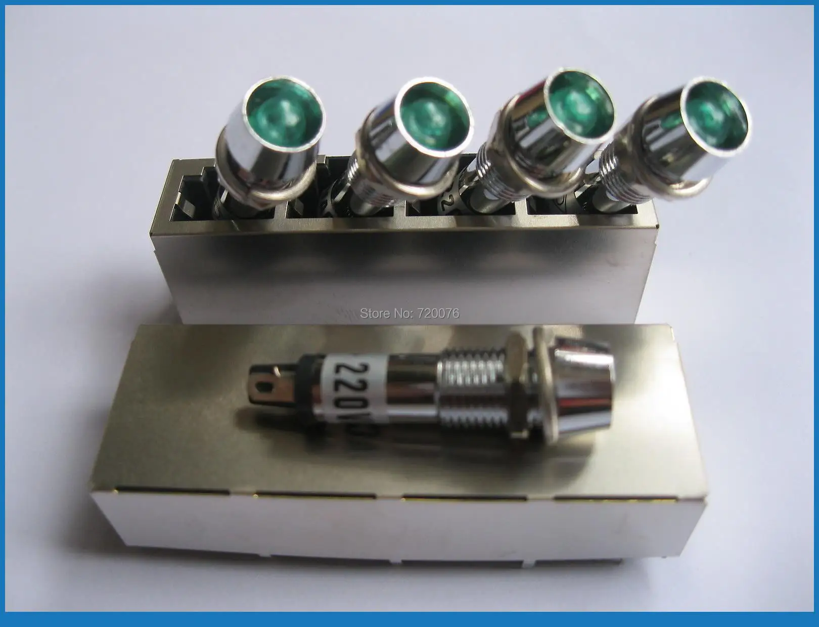 10 pcs New LED Indicator Green/Red/Yellow Color AC 220V Signal light  for switch etc