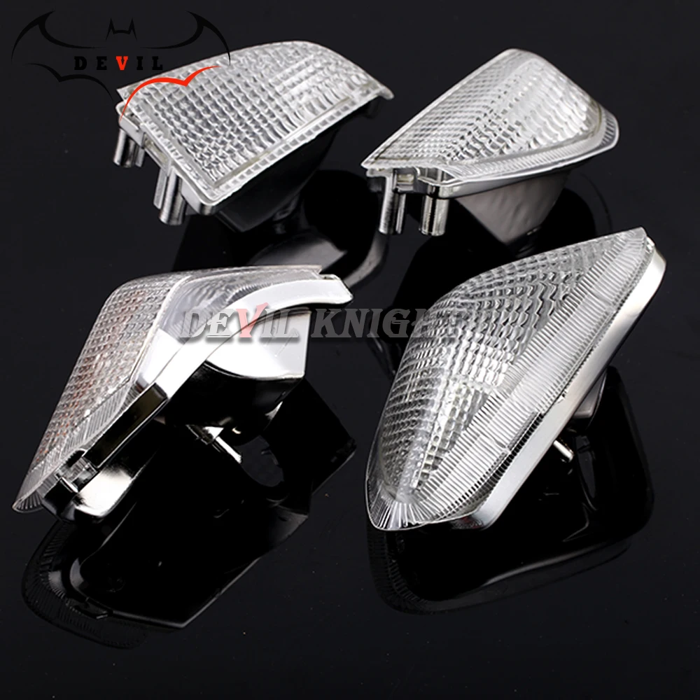 For KAWASAKI ZZR 400 ZZR400 1990 1991 1992 ZZR600 Motorcycle Accessories Front&Rear Turn Signal Indicator Light Lamp Lens