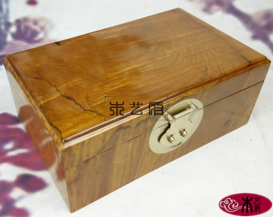 Wooden [government] wholesale jewelry box gold Phoebe jewelry box jewelry box storage box red wood carving furniture