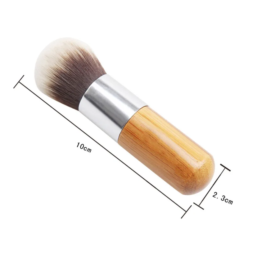 SAIANTTH Tre Tay Cầm Tròn Trang Điểm Blusher Bàn Chải Làm Đẹp Chuyên Nghiệp Công Cụ Maquiagem 10Cm Mặt Trang Điểm Mềm Tóc Pinceis