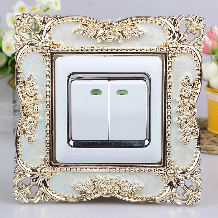 86 European Switch paste Smart cover Acrylic living room Socket sleeve Switch panel Decorating sleeve dustproof