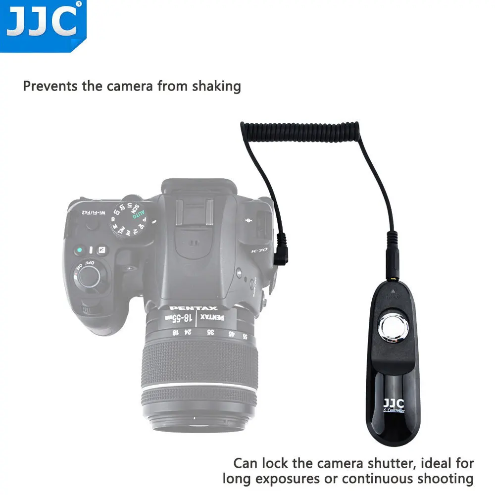 JJC Wire Remote Control Controller Switch Shutter Release for Pentax K-70 K70 DSLR Camera FUJIfilm X-T50 Replaces Pentax CS-310