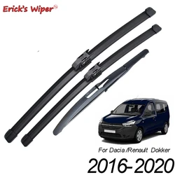 Ener's Wiper spazzole tergicristallo anteriore e posteriore per Renault Dacia Dokker 2016 - 2020 parabrezza parabrezza spazzole antipioggia 22 