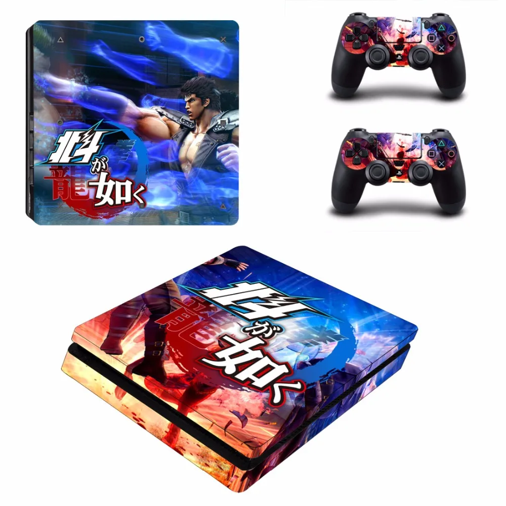 Yakuza Hakuto Ga Gotoku PS4 Slim Skin Sticker Decal For Sony PlayStation 4 Console and 2 Controllers PS4 Slim Skins Stickers