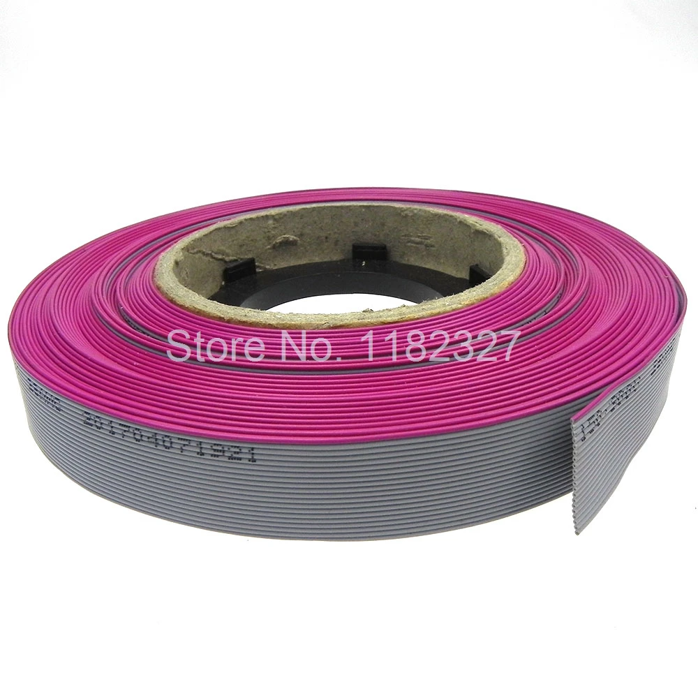 (5meter/lot) High Quality Ribbon Cable 20Pin 1.27mm pitch Grey Color IDC Flat Ribbon Cable