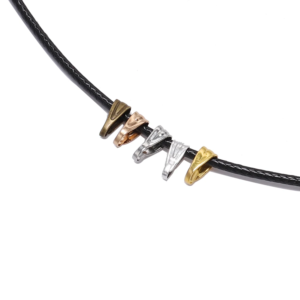 10 Teile/los Durchmesser 1,5/2mm Lederband Halskette Mit Verschluss Einstellbare Geflochtenen Seil für Schmuck Machen DIY Halskette armband Liefert – Detail 6