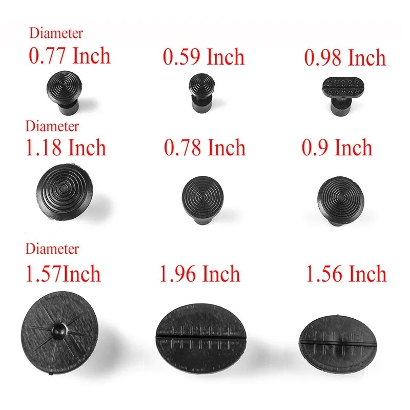 PDR Tools Paintless Dent Perbaikan Penyok Penghapusan Lem Tab Jamur Cangkir Hisap Pengisap 45 Pcs/set Kualitas Tinggi