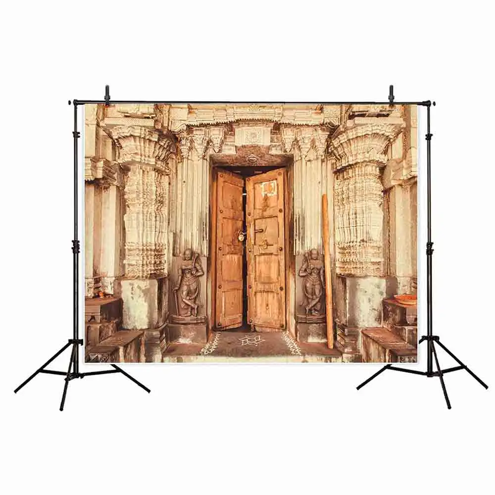 Funnytree photography backdropsVintage wooden door indoor art oil painting culture photocall studio funds fond studio photo