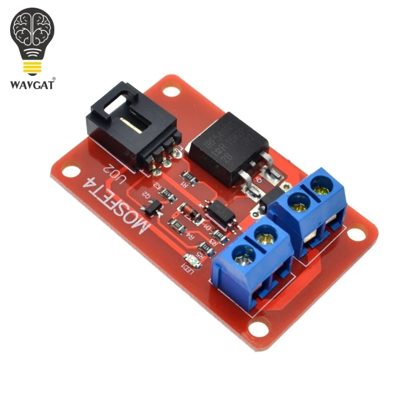 SUQ  1 Channel 1 Route MOSFET Button IRF540 + MOSFET Switch Module for Arduino.