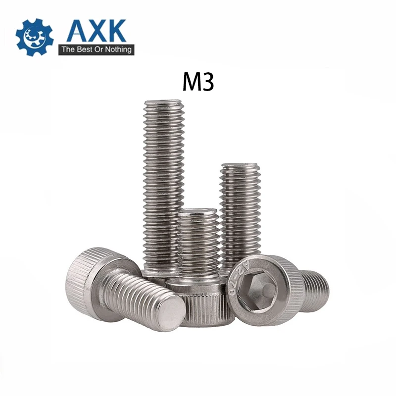 Head Screw Socket Cap Stainless Steel Hex Machine High Lot (50 Pieces/lot) Sex Hexagon 50pcs M3*5/6/8/10/12/14/16/20/25/30