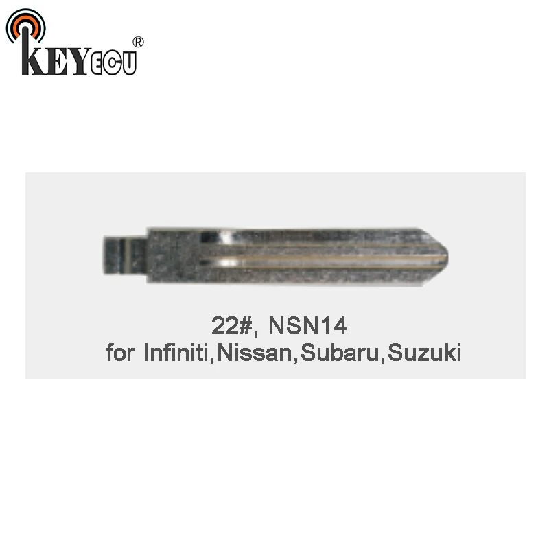 

KEYECU 25x KEYDIY Universal Remotes Flip Key Blade 22#, NSN14 for Infiniti, for Nissan, for Subaru, for Suzuki