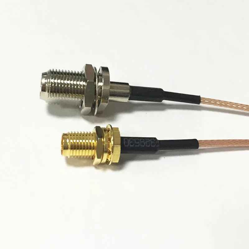 New SMA Female Jack nut Switch F Female pigtail cable RG178  Wholesale 15CM 6