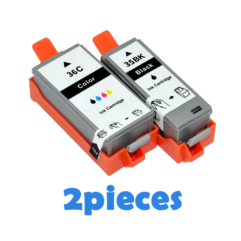 2pcs Compatible Ink Cartridges PGI35 CLI36 PGI-35 CLI-36 PGI 35 CLI 36 For Canon Pixma IP100B IP100 IP100 mini 260 320 printers