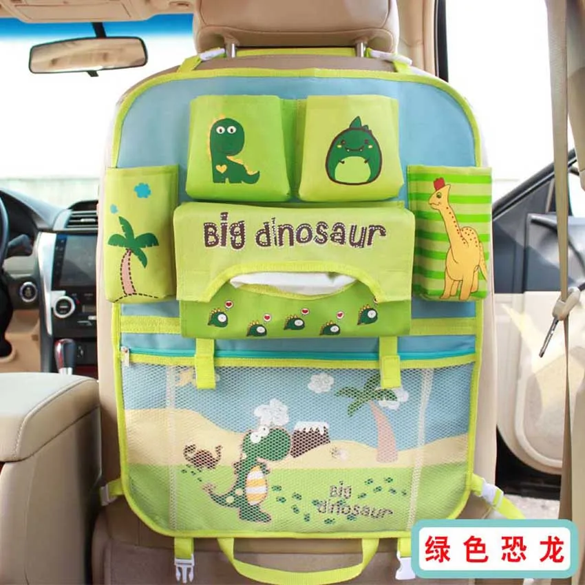 Cute Cartoon car organizer kids Bear&cat Car Seat Back Bag Storage Hanging Car Organizador Bags Pocket Car styling for Kids