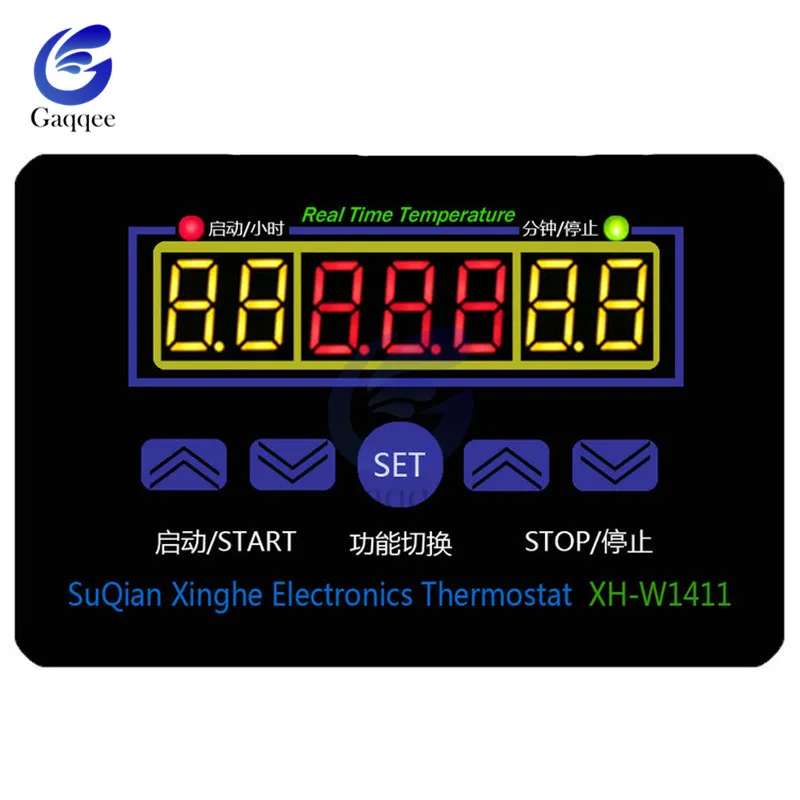 XH-1411 W1411 DC 12V AC 110V-220V Display Digital Temperature Controller Multi-function Temperature Thermostat Control Switch