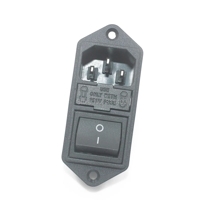 LZ-14-F14 double fuse with black switch IEC socket   use for medical,body building ,beauty apparatus instruments