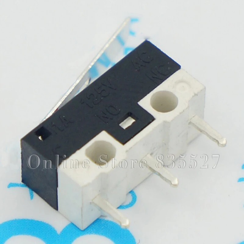 1000PCS/LOT with a handle mouse switch tripod three feet foot 3 pin touch 2A125V AC rectangular switch miniature micro switch