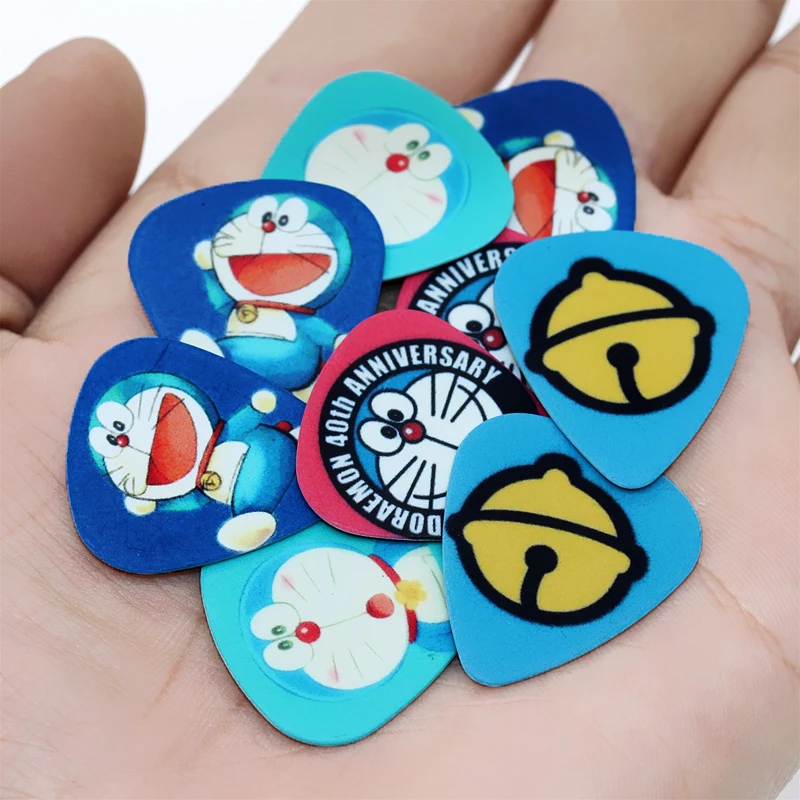 SOACH 10PCS 1.0mm high quality guitar picks two side pick ukulele guitar picks earrings DIY Mix picks Guitar Accessories ukulele