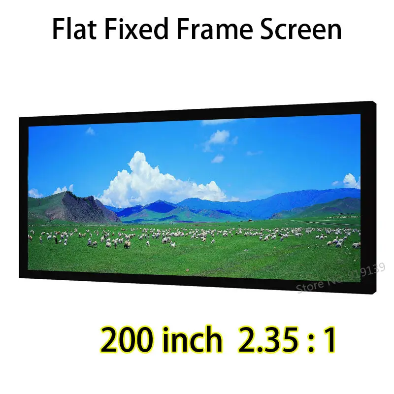 

HD Screen 200-inch 2.35:1 Flat Fixed Frame DIY Projection Screens Perfect For 4K 3D Movie