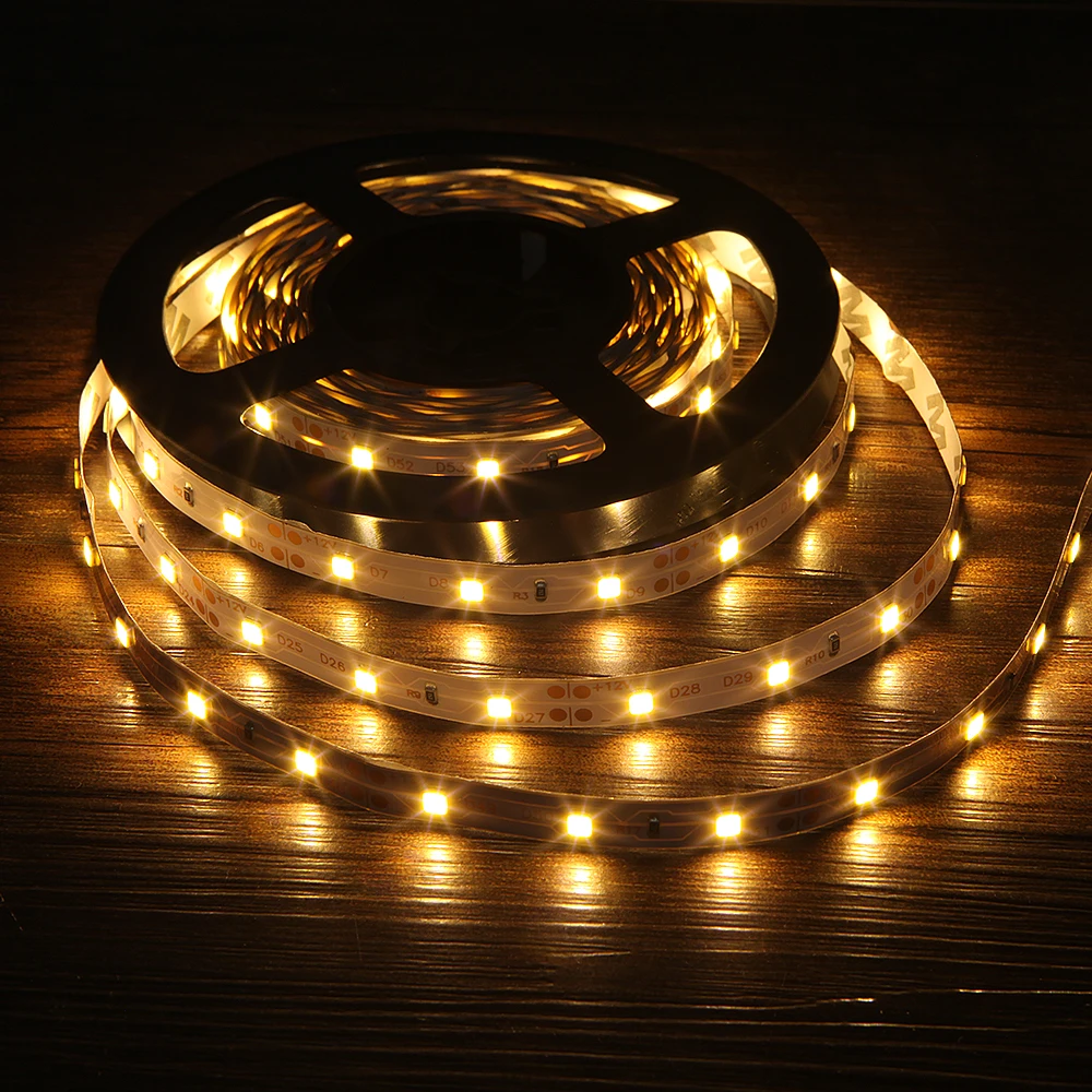 Bande Lumineuse LED SMD 2835, Rouge, Vert, Bleu, Blanc Chaud, Froid, Flexible, Diode, Ruban, Lampe, 5m, 300, RGB, DC 12V
