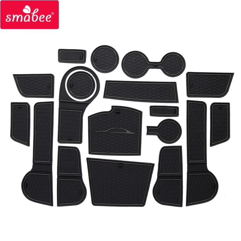 Smbee-alfombrilla antideslizante para puerta de Kia Rio 4 x-line RIO 2017-2022, almohadilla para puerta Interior/taza, accesorios de almohadilla