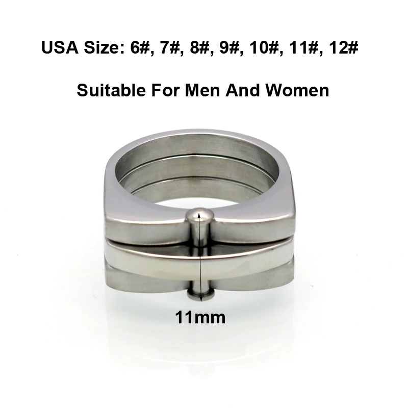 BORASI New Tide Brand Hip Hop Ring Men Women Unisex Vintage Ring Stainless Steel Mens Fashion Chunky Finger Bling Hip Hop Ring