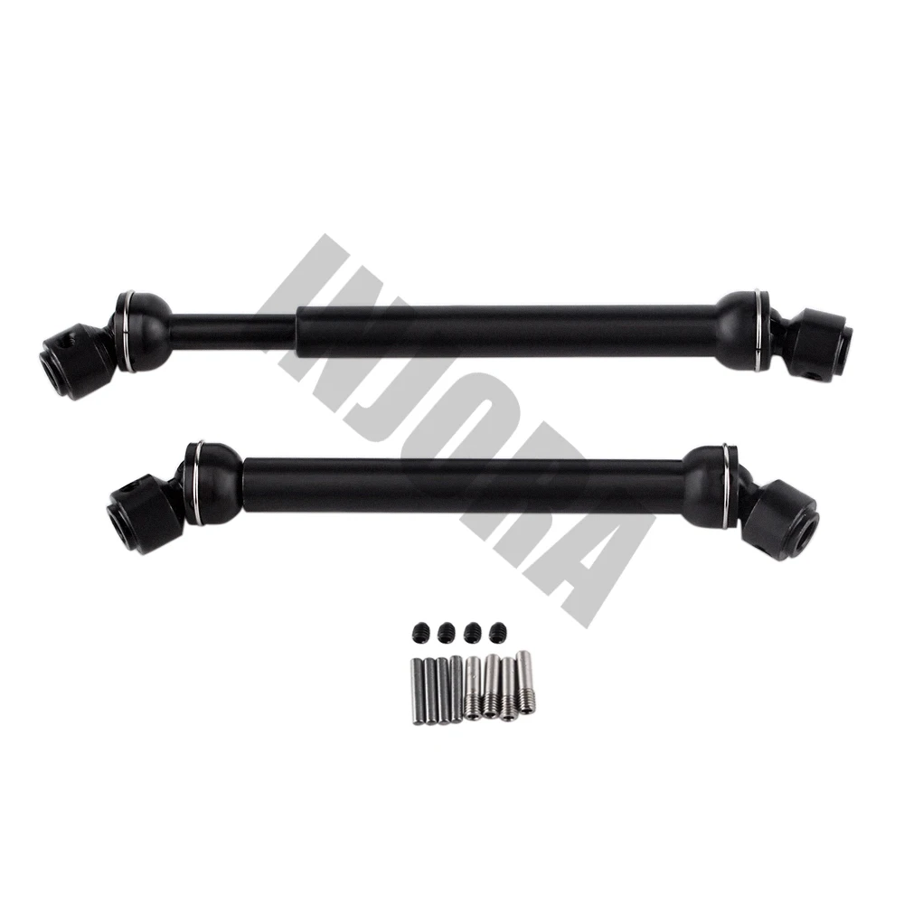 INJORA Steel CVD Drive Shaft 88-113mm 112-152mm for 1/10 RC Crawler Car SCX10 90046 Upgrade Parts