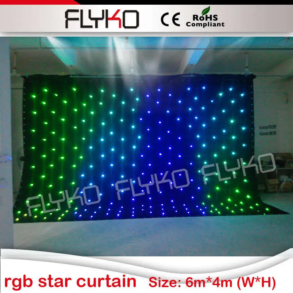 6x4m led light starry sky lighting wedding backdrop