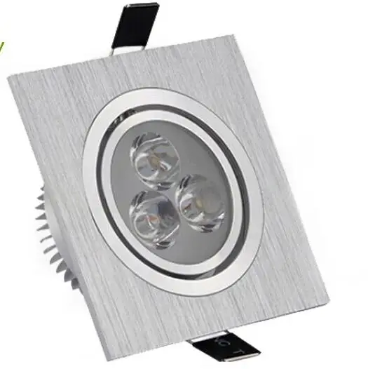 

FREE shipping Hot style Energy saving Factory price CE&ROHS Cold Warm white AC85~265V LED 9W square downlights