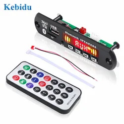 KEBIDU 5V 12V Color Screen MP3 Decoder Board WMA WAV FLAC APE Bluetooth Mp3 Player USB TF FM Radio Module with Call Recording