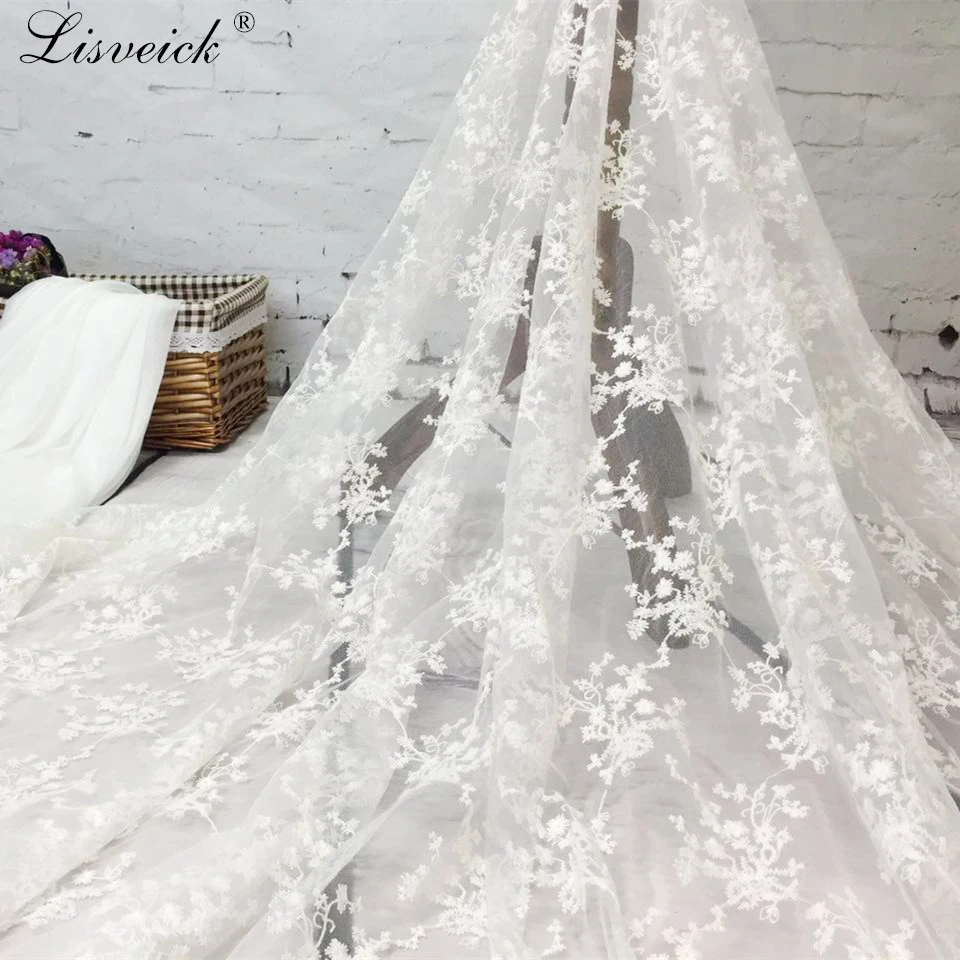 

High Quality 1yard/2yards Net Lace French Voile Guipure tulle mesh Lace Fabric For wedding Nigerian Party dress Accessories