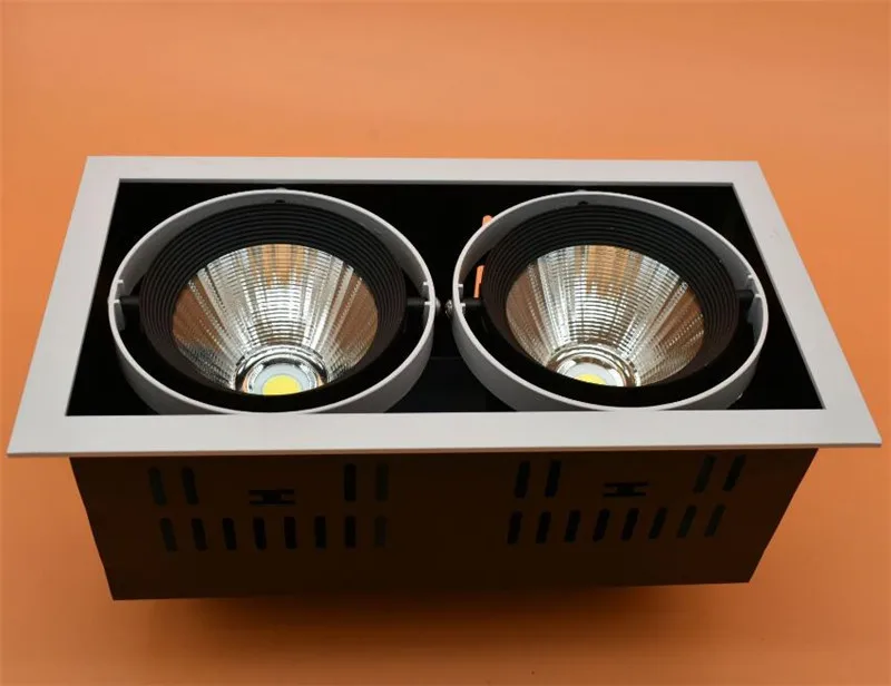 4pcs High quality adjustment LED COB dimmable Downlights AC85-265V  30W LED Ceiling Lamp Spot Ligh COB Led Grille light