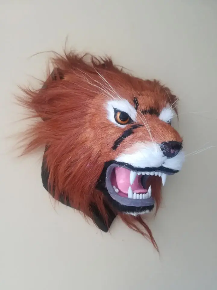 large-25x27cm-simulation-lion's-head-hard-model-prop-polyethylene-furs-wall-pandent-handicraft-decoration-gift-s2624