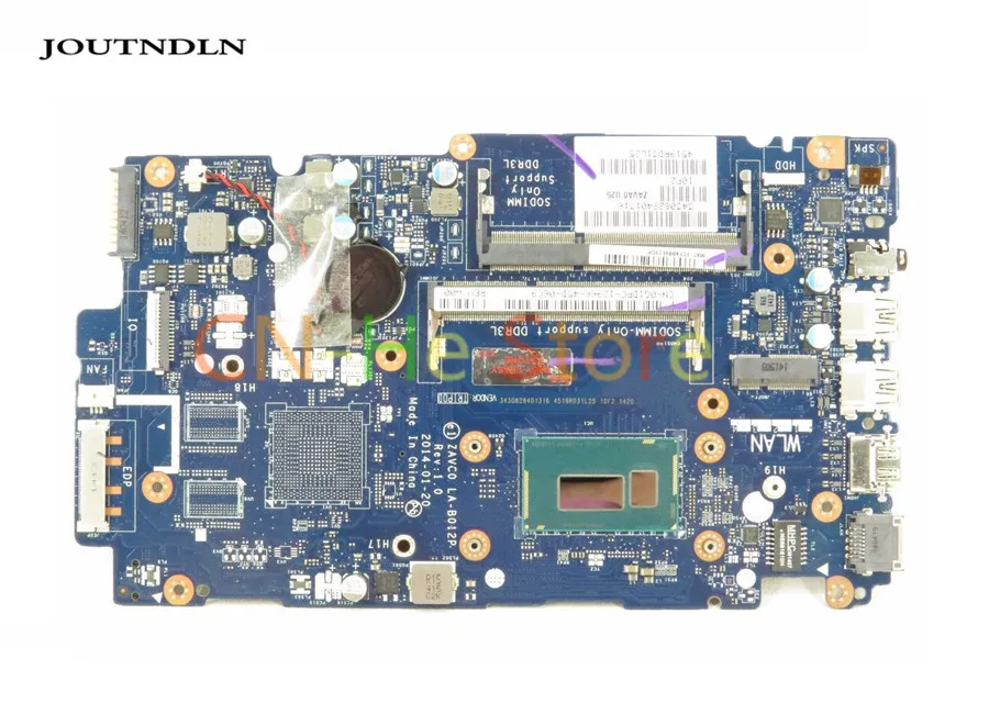 FOR Dell Inspiron 15 5547 laptop motherboard DDR3L LA-B012P CN-0G1DPC 0G1DPC G1DPC Integrated Graphics W/ I5-4210U CPU