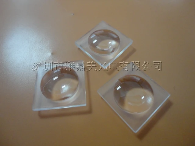 power LED optical lens  Square 18mm Double Convex lens,1W 3W 5W Plastic LED Lens