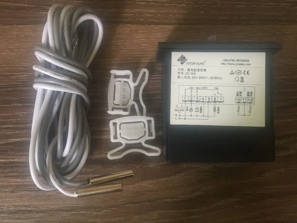Juchuang Jc104 Termostato Eletrônico de Temperatura Fria Original Novo
